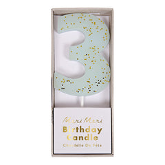 Age 3 - Meri Meri Birthday Candle