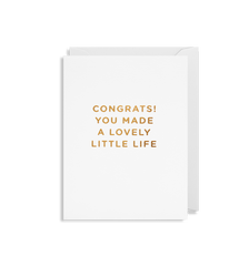 Lagom Design Congrats! You Made a Lovely Little Life Mini Card