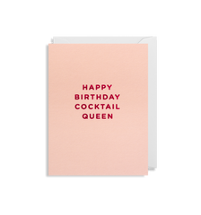 Lagom Design - Happy Birthday Cocktail Queen Mini Card