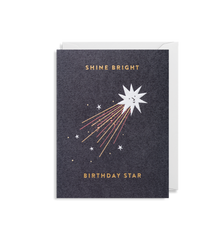 Lagom Design - Shine Bright Birthday Star Mini Card