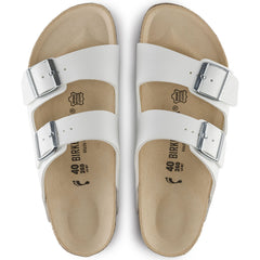 Birkenstock Arizona White Narrow Fit Double Strap Sandals