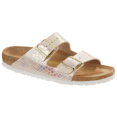 Birkenstock Arizona Shiny Snake Cream