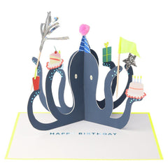 Meri Meri Party Octopus Stand-up Card