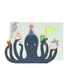 Meri Meri Party Octopus Stand-up Card