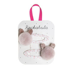 Rockahula Kids Bunny Pom Pom Clips