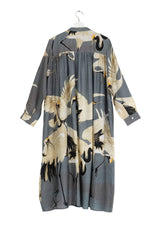 One Hundred Stars Stork Slate Grey Duster Coat