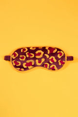 Powder Design - Lavender Velvet Eye Mask Leopard Damson / Mustard