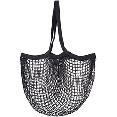 Sass & Belle Black String Shopper Bag