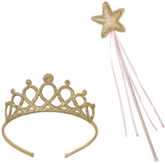 We Love Pink Gold Wand & Tiara Set