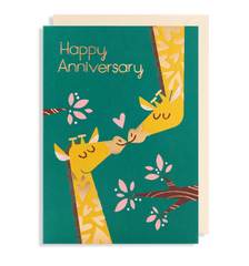 Lagom Design Happy Anniversary Giraffe Card
