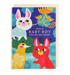 Lagom Design - Hello Baby Boy Card
