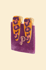 Powder Design - Beaded Hair Clips (Set of 2) Leopard Bright