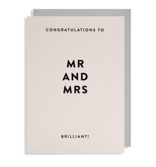 Lagom Design - Mr & Mrs Card