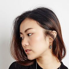 Just Trade Silver Triple Meadow Leaf Earrings