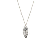 Just Trade Silver Meadow Leaf Necklace Large