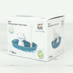 Plan Toys - Sailing Boat Bath Toy - Polar Bear