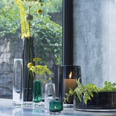 LSA - Stems Small Mini Flower Vase - Smoke
