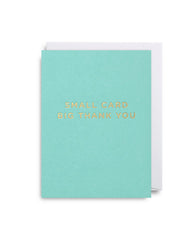 Lagom Small Card Big Thank You Mini Card