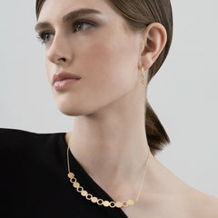 Dansk Copenhagen - Theia Dot Line Necklace - Gold Plating