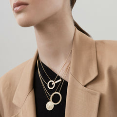 Dansk Copenhagen - Theia Custom Circle Necklace - Gold Plating
