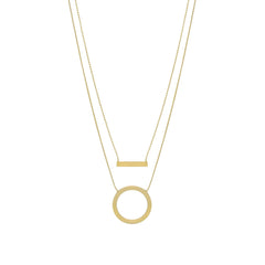 Dansk Copenhagen - Theia Custom Circle Necklace - Gold Plating