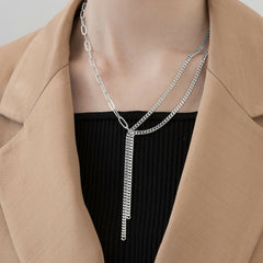 Dansk Copenhagen - Tabitha Creative Panzer Necklace - Silver Plating