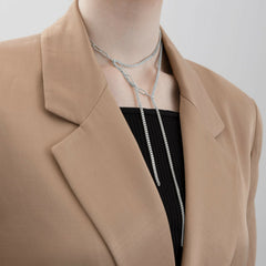 Dansk Copenhagen - Tabitha Creative Panzer Necklace - Silver Plating