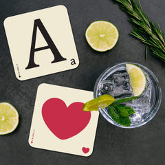 A' Letter Scrabble Coaster - Bluebell 33