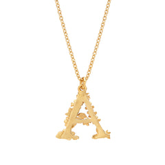 Alex Monroe Floral Letter Necklace