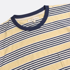 Far Afield Perry Stripe T-Shirt - Seed Pearl
