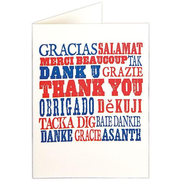 Thank You Folded Note Cards - Archivist Press (Pack of Five)
