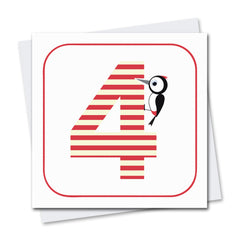 Age 4 -Stripes Cats Age Woodpecker