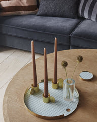 OYOY Living Art Candleholder Circle - Brass