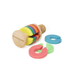Kikkerland - Rainbow Drink Markers + Bottle Stopper