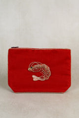 My Doris Velvet Prawn Purse - Medium