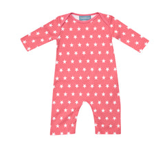 Bob & Blossom - Flamingo Pink & White Star All-in-One