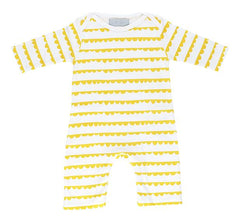 Bob & Blossom - White And Sunshine Yellow Bunting Print All-in-One