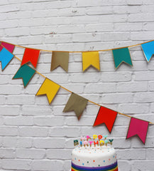 Birthday Brights Glitter Dipped Rainbow Happy Birthday Candles