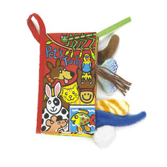 Jellycat Soft Book - Pet Tails Red