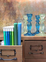 Boho Spice Green Candle Holder