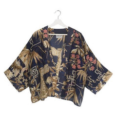 One Hundred Stars Bamboo Indigo Kimono