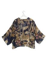 One Hundred Stars Bamboo Indigo Kimono