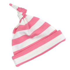 Bob & Blossom - Bright Pink & White Striped Hat