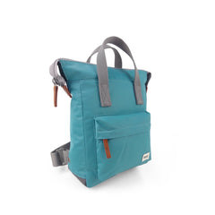 Roka Bantry Small Sustainable Nylon Petrol Backpack