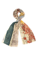 One Hundred Stars Barcelona Map Scarf