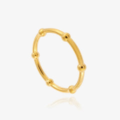 Matthew Calvin Gold Beaded Ring