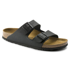 Birkenstock Arizona Regular Fit Sandals - Birko-Flor Birkibuc ~ Black