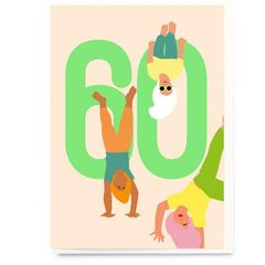 Noi Publishing Age 60 Neon Birthday Card