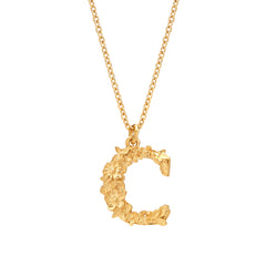 Alex Monroe Floral Letter Necklace