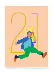 Noi Publishing Men's Age 21 Birthday Card